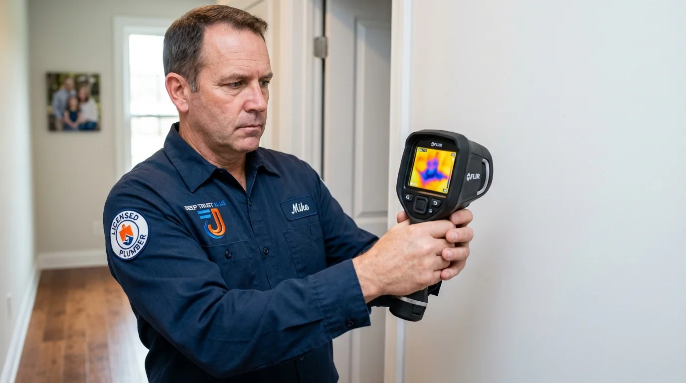 Thermal imaging leak detection by Johns Plumbing LLC in Darien